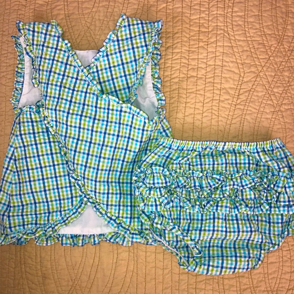 {Petit Ami} Seersucker Set
